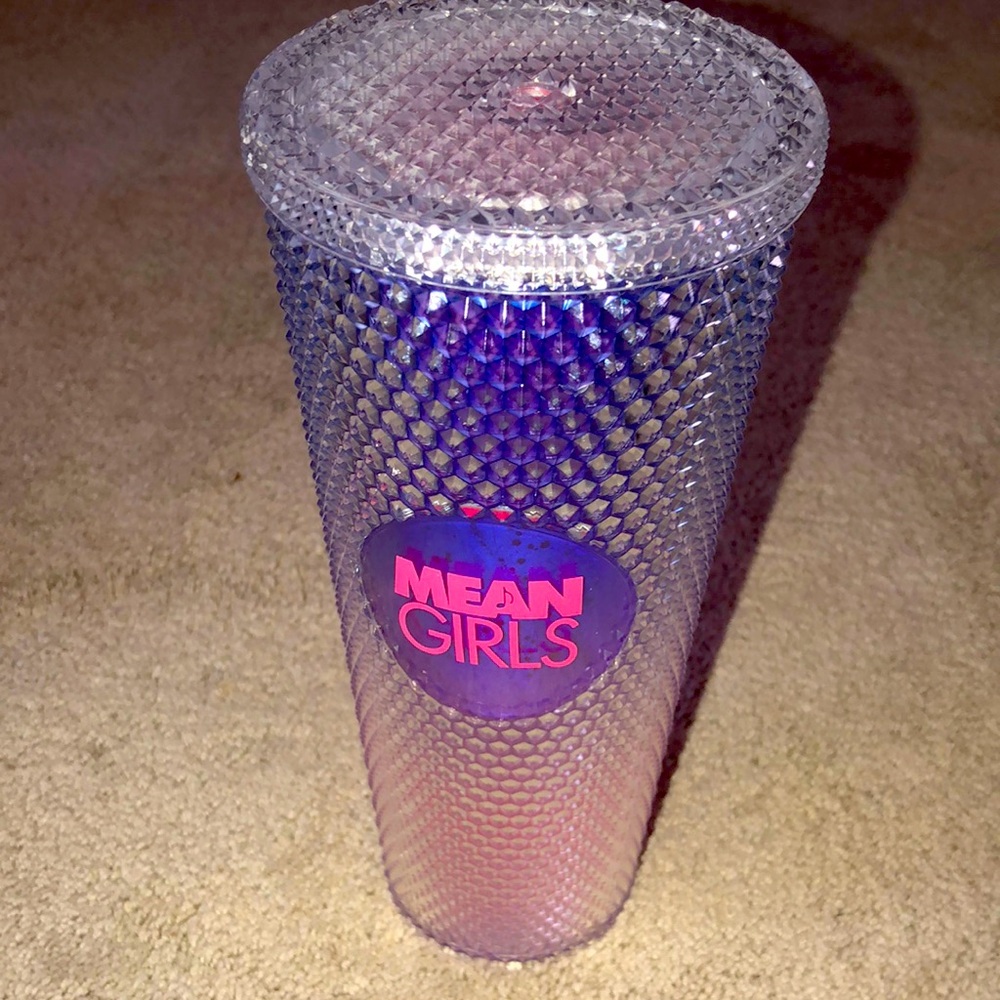 AMC Mean Girls Movie 24 Oz Diamond Studded Bling‎ Tumbler Cup Missing Straw